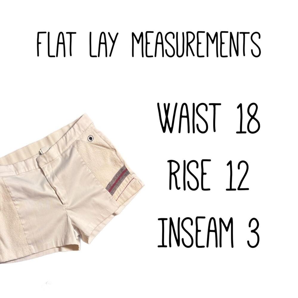 1970s paul sullivan cream colored mens tennis shorts (38) - Picture 6 of 7